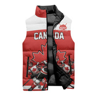 Canada Hockey Custom Sleeveless Puffer Jacket Maple Leaf Northern Pride