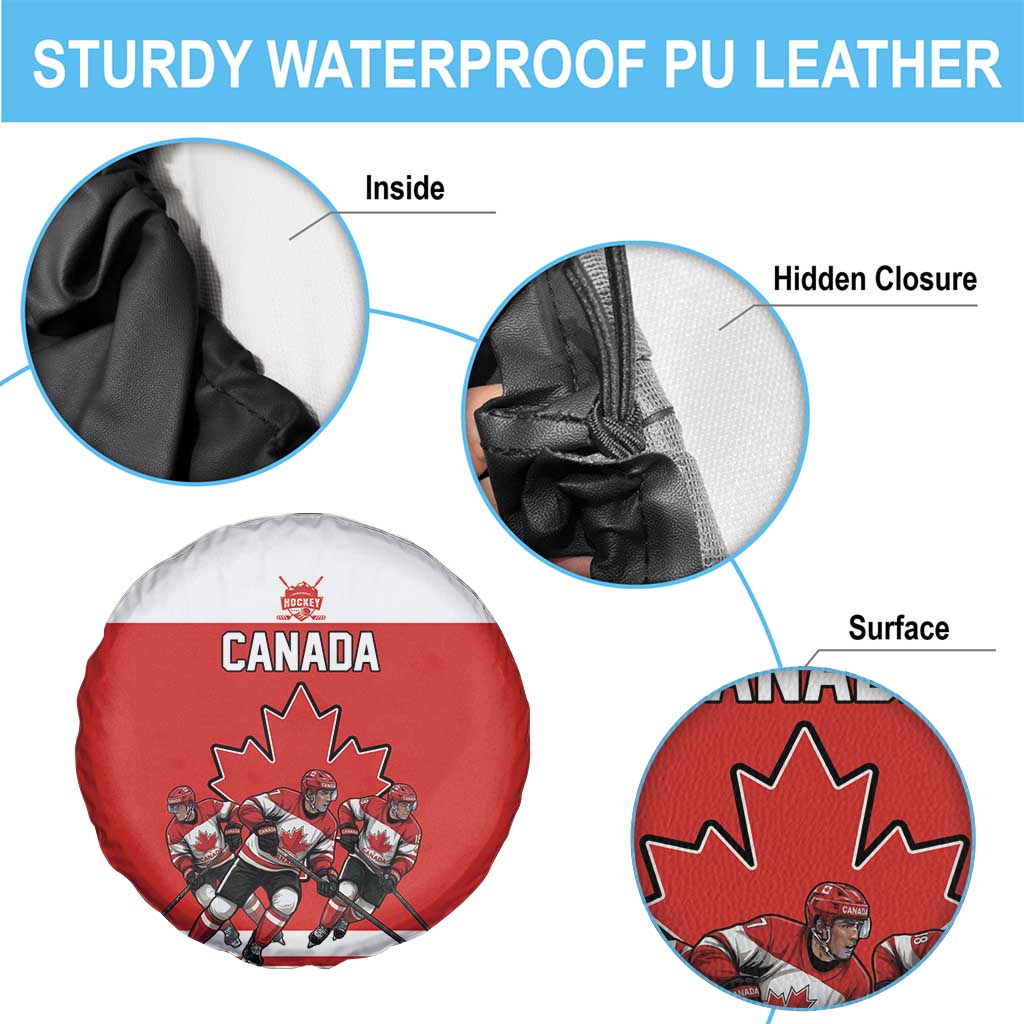 Canada Hockey Spare Tire Cover Maple Leaf Northern Pride