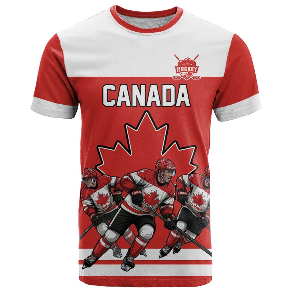 Canada Hockey Custom T Shirt Maple Leaf Northern Pride