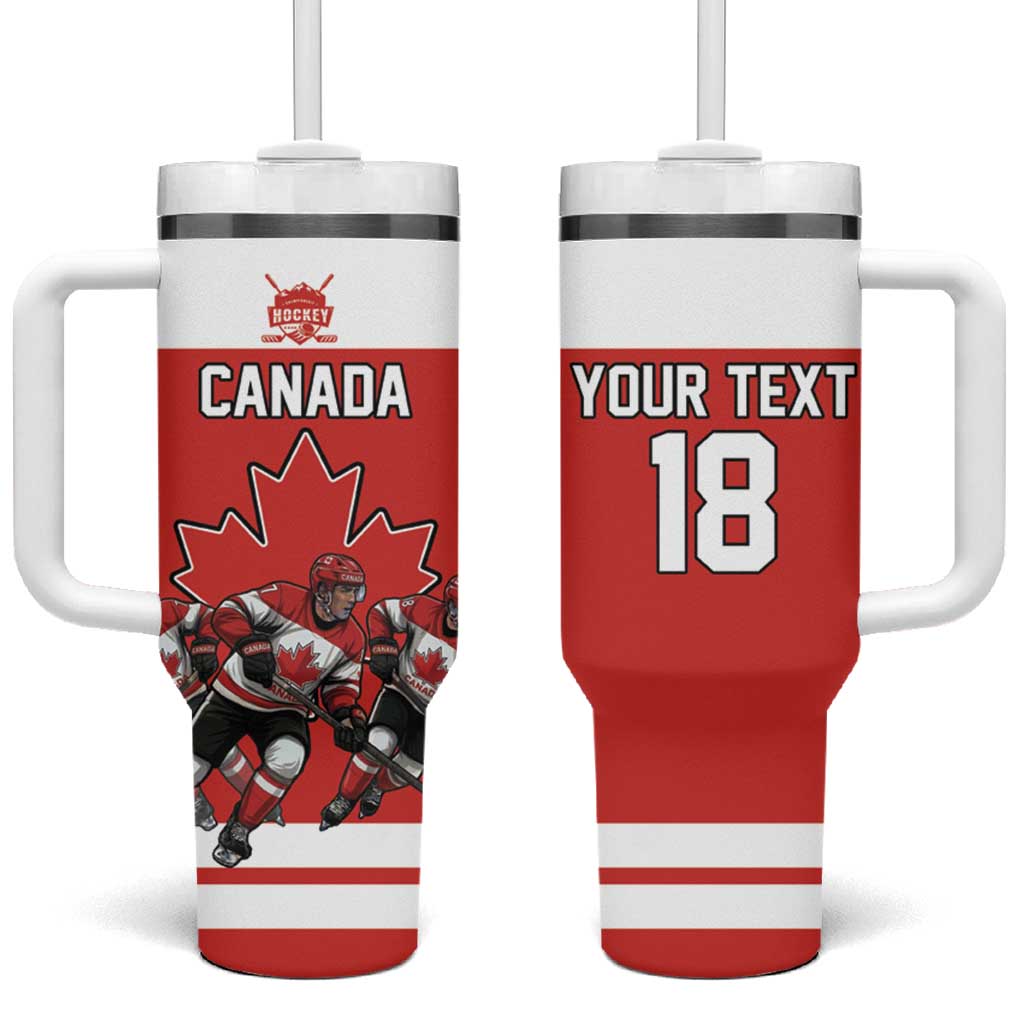Canada Hockey Custom Tumbler With Handle Maple Leaf Northern Pride