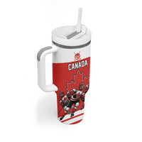 Canada Hockey Custom Tumbler With Handle Maple Leaf Northern Pride