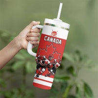 Canada Hockey Custom Tumbler With Handle Maple Leaf Northern Pride