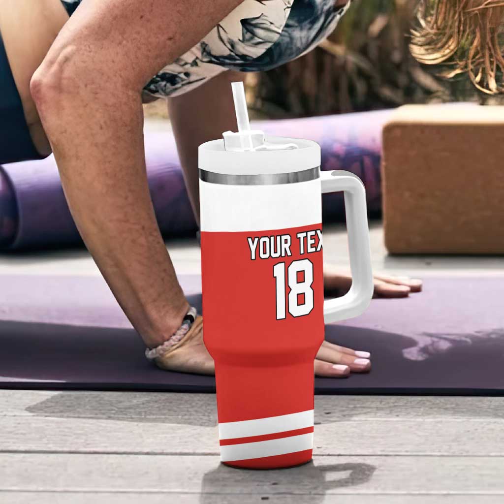 Canada Hockey Custom Tumbler With Handle Maple Leaf Northern Pride