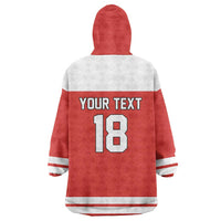 Canada Hockey Custom Wearable Blanket Hoodie Maple Leaf Northern Pride