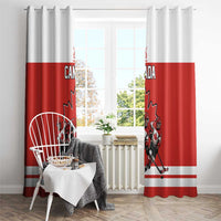 Canada Hockey Window Curtain Maple Leaf Northern Pride