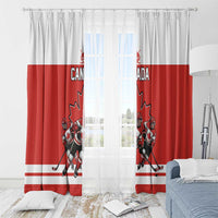 Canada Hockey Window Curtain Maple Leaf Northern Pride