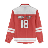 Canada Hockey Custom Women Casual Shirt Maple Leaf Northern Pride