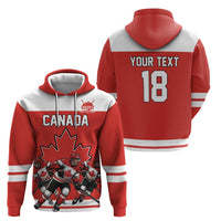 Canada Hockey Custom Zip Hoodie Maple Leaf Northern Pride