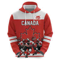 Canada Hockey Custom Zip Hoodie Maple Leaf Northern Pride