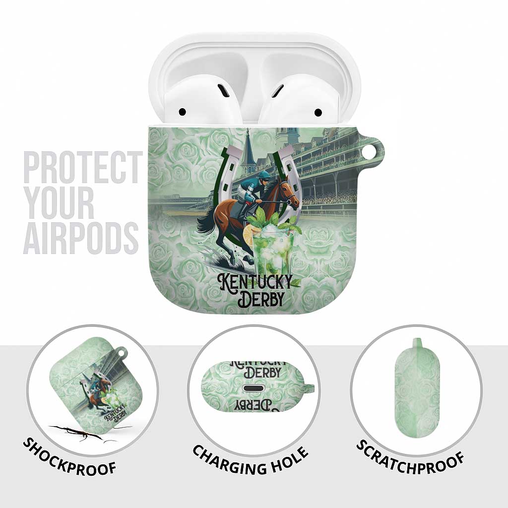 Kentucky Horse Racing AirPods Case Mint Julep Run For The Roses Art