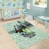 Kentucky Horse Racing Area Rug Mint Julep Run For The Roses Art