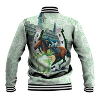 Kentucky Horse Racing Baseball Jacket Mint Julep Run For The Roses Art