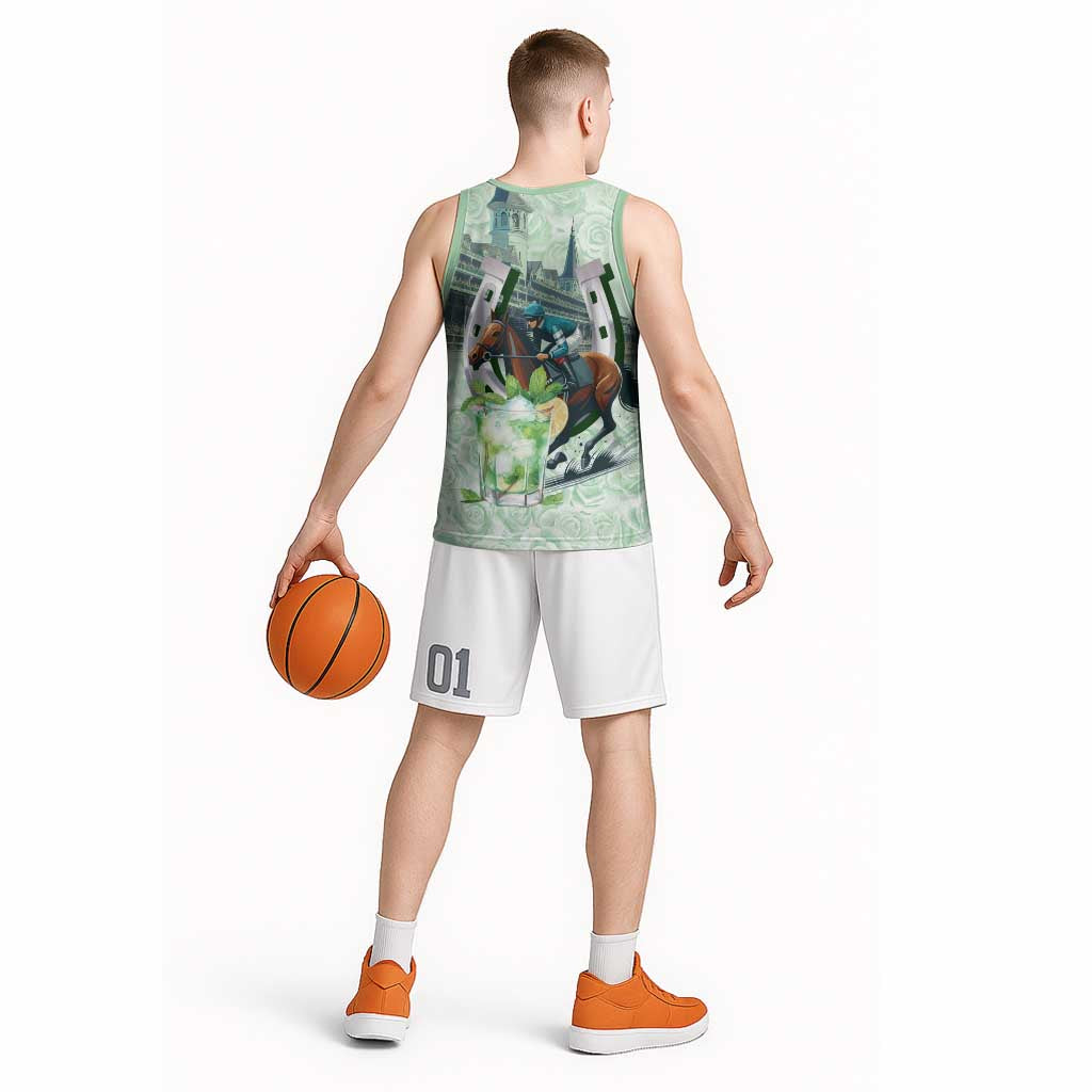 Kentucky Horse Racing Basketball Jersey Mint Julep Run For The Roses Art