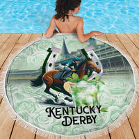 Kentucky Horse Racing Beach Blanket Mint Julep Run For The Roses Art