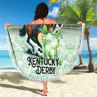 Kentucky Horse Racing Beach Blanket Mint Julep Run For The Roses Art