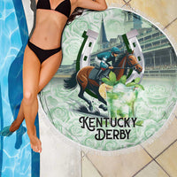 Kentucky Horse Racing Beach Blanket Mint Julep Run For The Roses Art