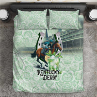 Kentucky Horse Racing Bedding Set Mint Julep Run For The Roses Art