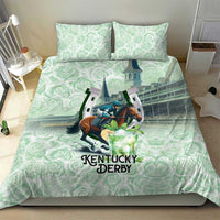 Kentucky Horse Racing Bedding Set Mint Julep Run For The Roses Art