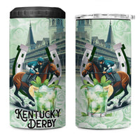 Kentucky Horse Racing 4 in 1 Can Cooler Tumbler Mint Julep Run For The Roses Art