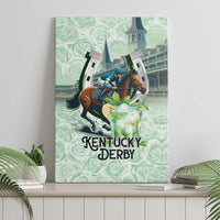 Kentucky Horse Racing Canvas Wall Art Mint Julep Run For The Roses Art