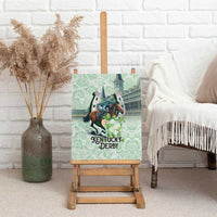 Kentucky Horse Racing Canvas Wall Art Mint Julep Run For The Roses Art