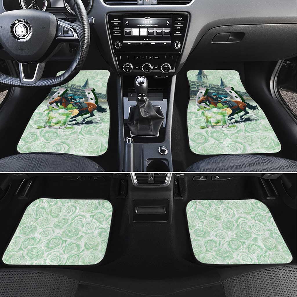 Kentucky Horse Racing Car Mats Mint Julep Run For The Roses Art