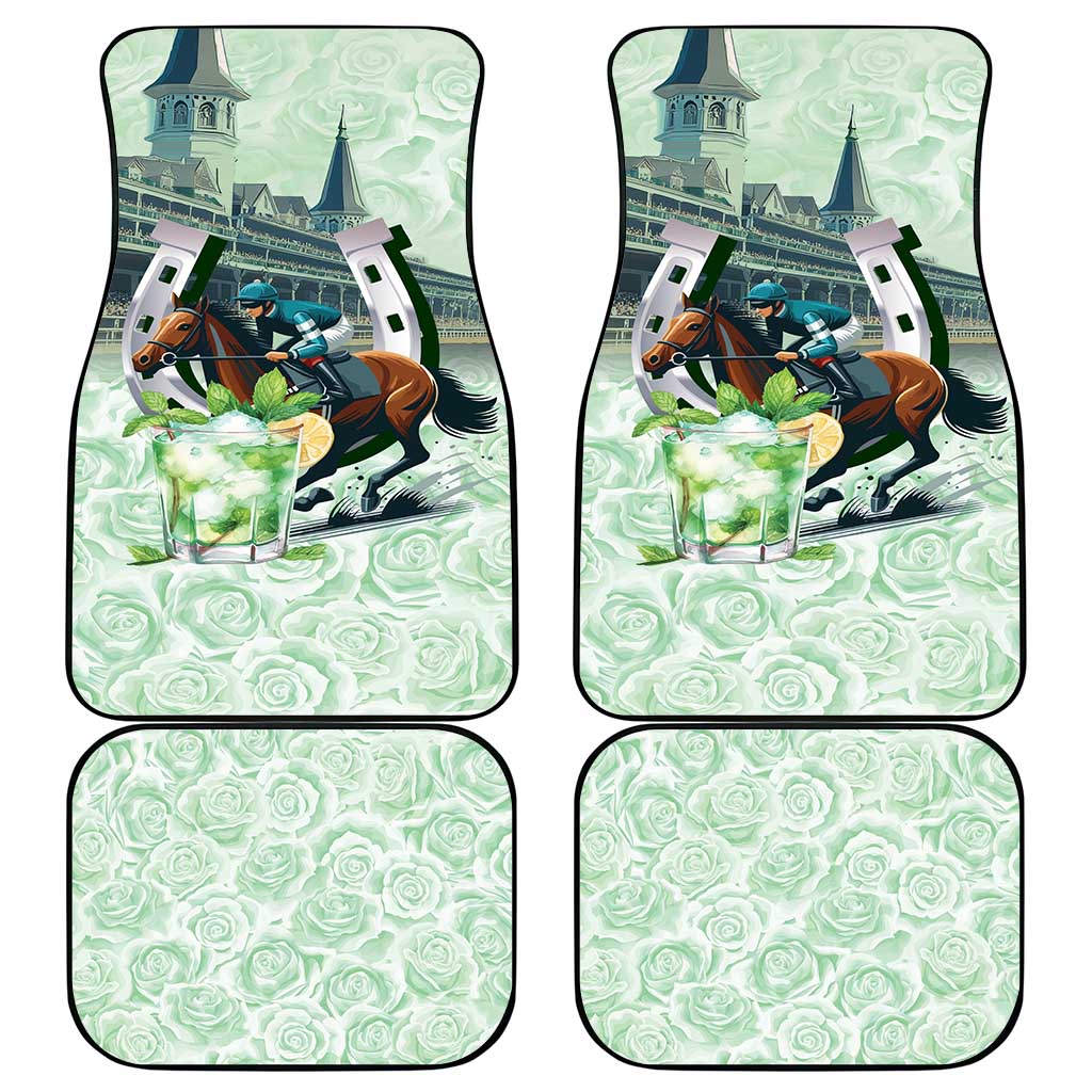 Kentucky Horse Racing Car Mats Mint Julep Run For The Roses Art