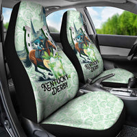 Kentucky Horse Racing Car Seat Cover Mint Julep Run For The Roses Art