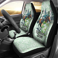 Kentucky Horse Racing Car Seat Cover Mint Julep Run For The Roses Art