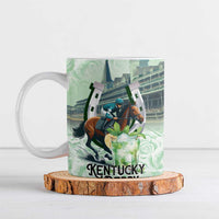 Kentucky Horse Racing Ceramic Mug Mint Julep Run For The Roses Art