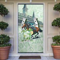 Kentucky Horse Racing Door Cover Mint Julep Run For The Roses Art