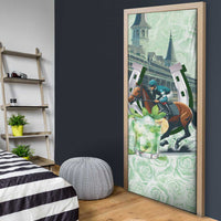 Kentucky Horse Racing Door Cover Mint Julep Run For The Roses Art
