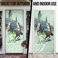 Kentucky Horse Racing Door Cover Mint Julep Run For The Roses Art