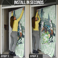 Kentucky Horse Racing Door Cover Mint Julep Run For The Roses Art