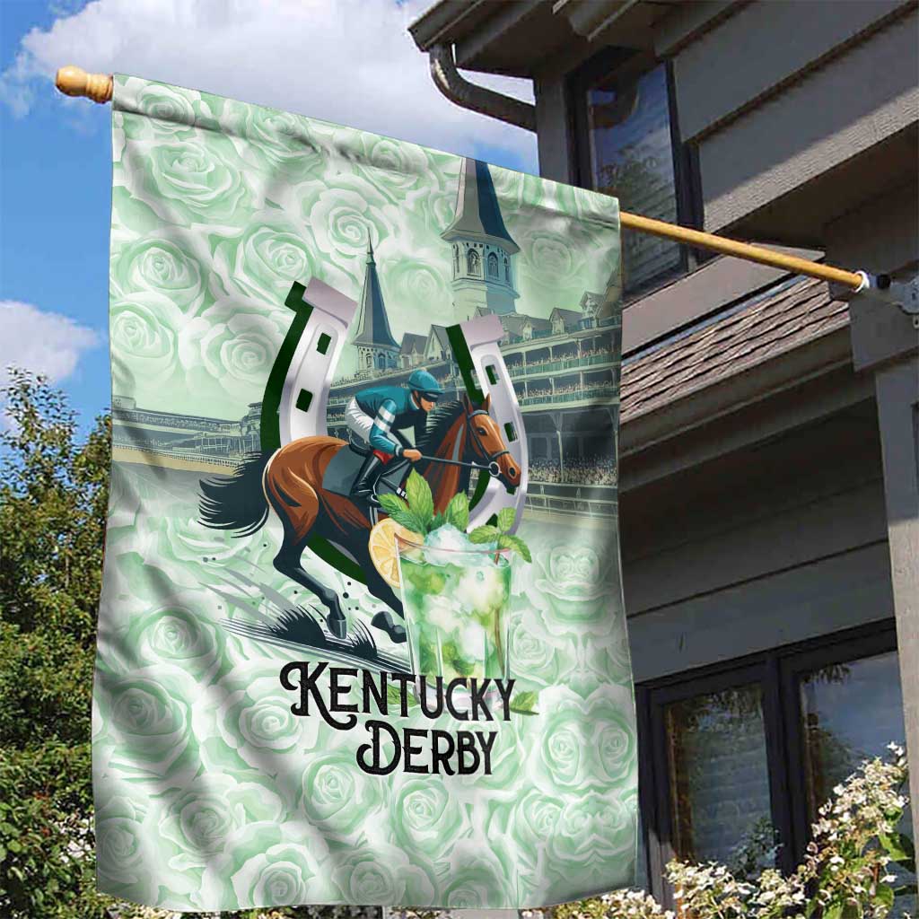 Kentucky Horse Racing Garden Flag Mint Julep Run For The Roses Art