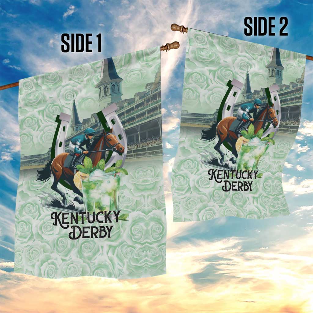 Kentucky Horse Racing Garden Flag Mint Julep Run For The Roses Art