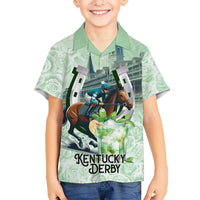 Kentucky Horse Racing Hawaiian Shirt Mint Julep Run For The Roses Art