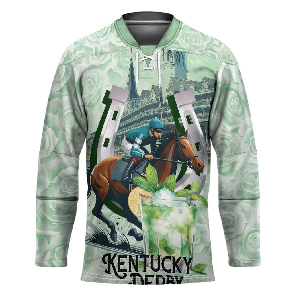 Kentucky Horse Racing Hockey Jersey Mint Julep Run For The Roses Art