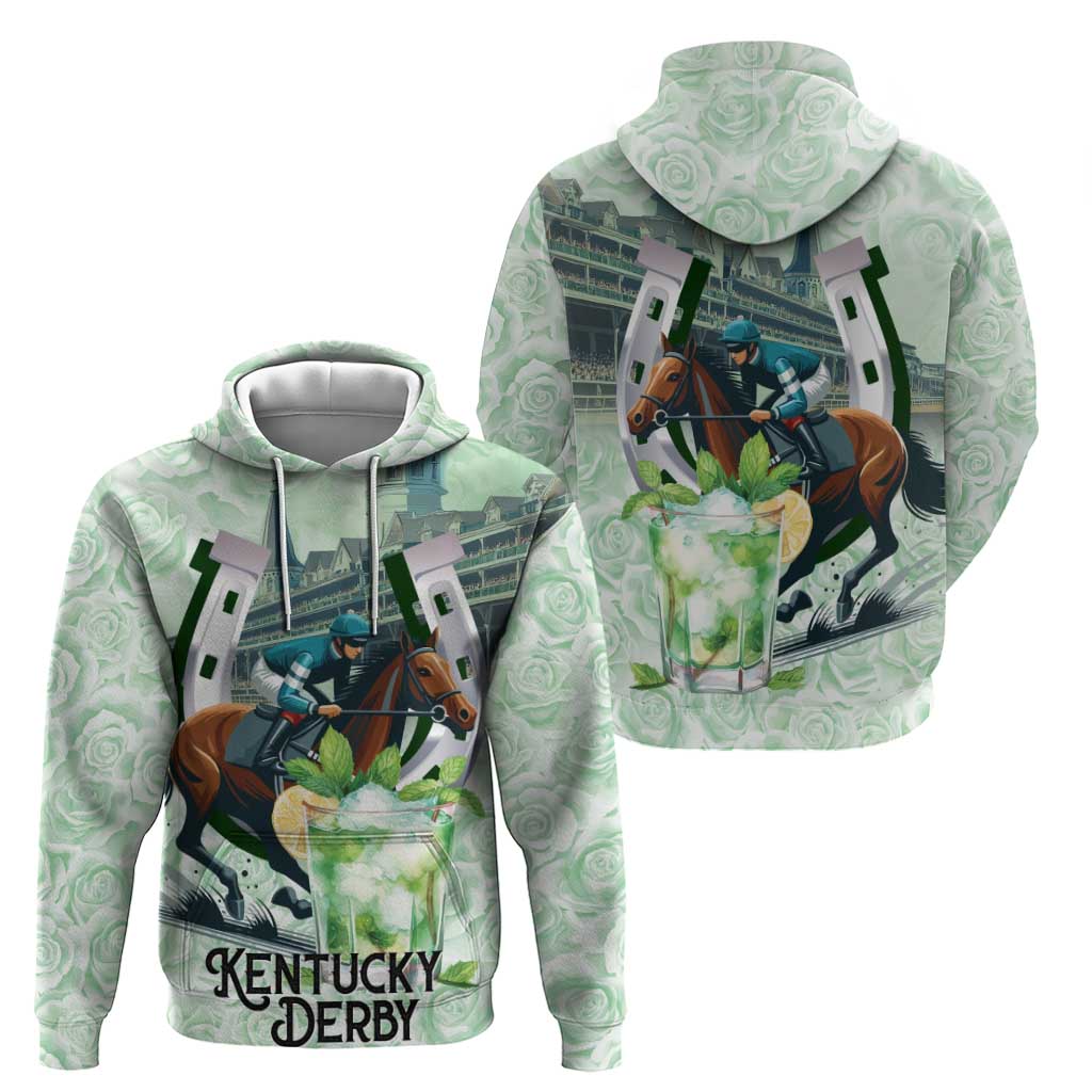 Kentucky Horse Racing Hoodie Mint Julep Run For The Roses Art