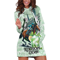 Kentucky Horse Racing Hoodie Dress Mint Julep Run For The Roses Art