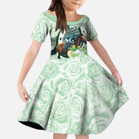Kentucky Horse Racing Kid Short Sleeve Dress Mint Julep Run For The Roses Art