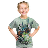 Kentucky Horse Racing Kid T Shirt Mint Julep Run For The Roses Art