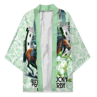 Kentucky Horse Racing Kimono Mint Julep Run For The Roses Art