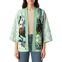 Kentucky Horse Racing Kimono Mint Julep Run For The Roses Art