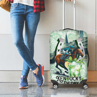Kentucky Horse Racing Luggage Cover Mint Julep Run For The Roses Art