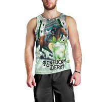 Kentucky Horse Racing Men Tank Top Mint Julep Run For The Roses Art