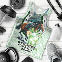 Kentucky Horse Racing Men Tank Top Mint Julep Run For The Roses Art