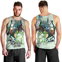 Kentucky Horse Racing Men Tank Top Mint Julep Run For The Roses Art