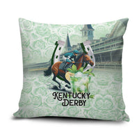 Kentucky Horse Racing Pillow Cover Mint Julep Run For The Roses Art