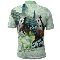 Kentucky Horse Racing Polo Shirt Mint Julep Run For The Roses Art